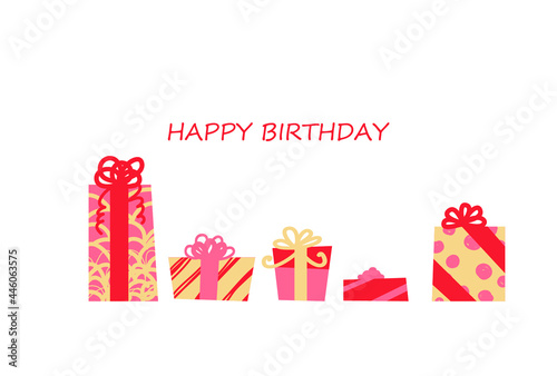 バースデーカードのイラスト素材