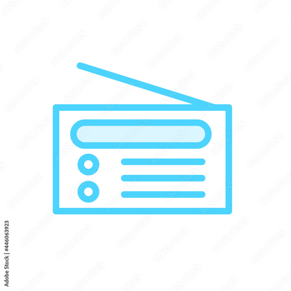 Illustration Vector Graphic of Radio icon