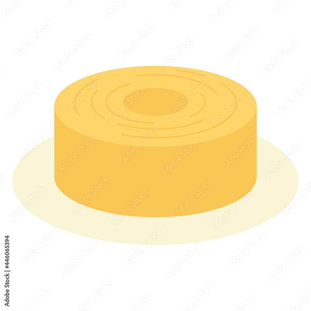 バウムクーヘン スイーツ 食べ物 イラスト アイコン Stock Vector Adobe Stock