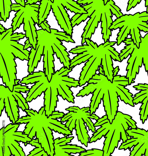 Marijuana Seamless Vector Pattern

