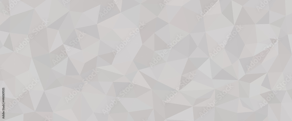 Wide grey abstract background with triangular network