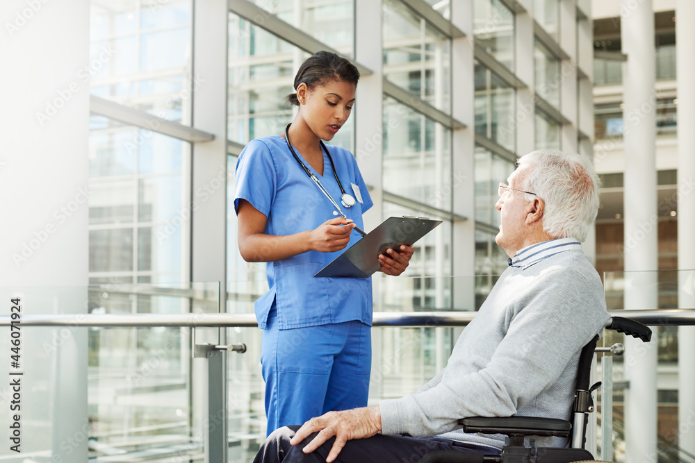 Obraz premium Describe your symptoms to me