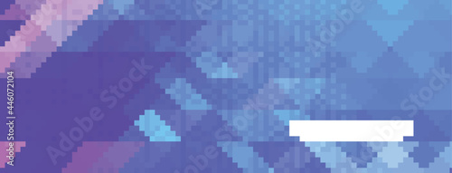 Colorful modern triangular mosaic pattern crystal banner design