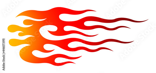 Tribal hot rod flame motorcycle and car decal graphic. Ideal for car decal, sticker and even tattoos.