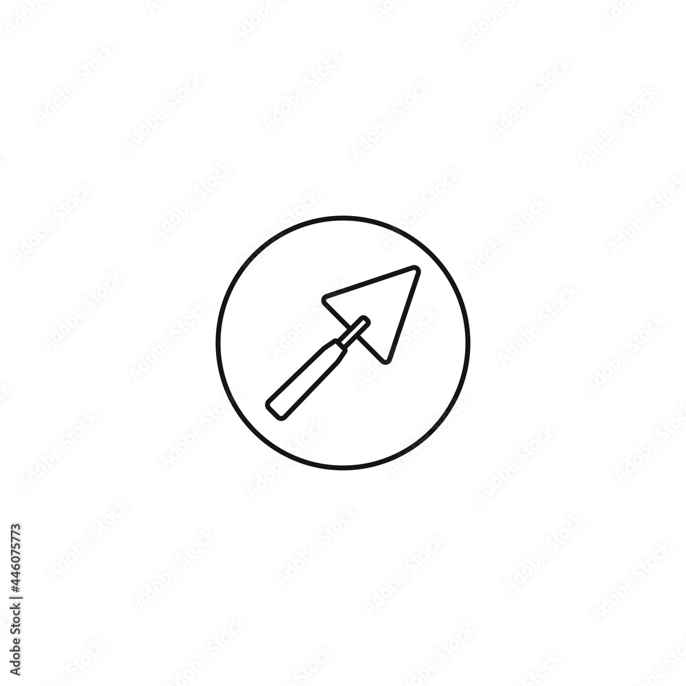 trowel icon. Vector illustration for graphic design, Web, UI, app trowel icon. Vector illustration for graphic design, Web, UI, app