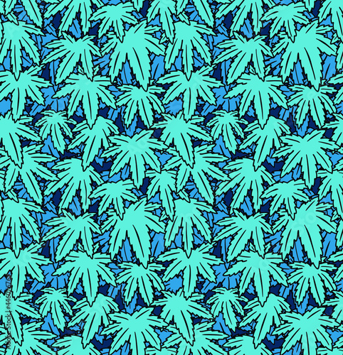 Marijuana Seamless Vector Pattern
