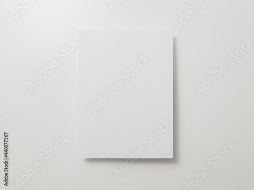 Invitation card mockup, blank greeting card template. Flat lay, Minimalist style. © Touchr