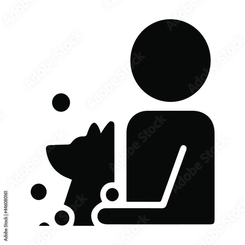 black and white popular vector icon, home pet, dog and cat, dachshund, husky, entrance for
animals, animal steps, paw, pet house, grooming