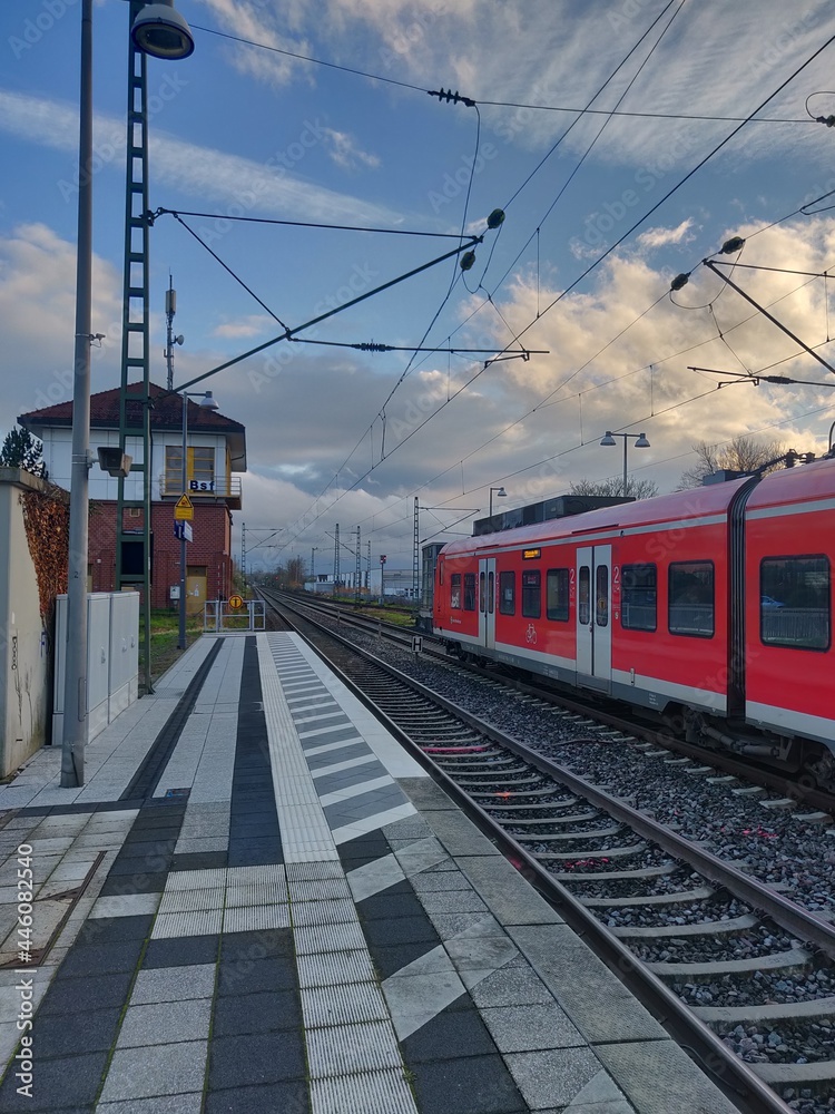 railway train station in europe germany