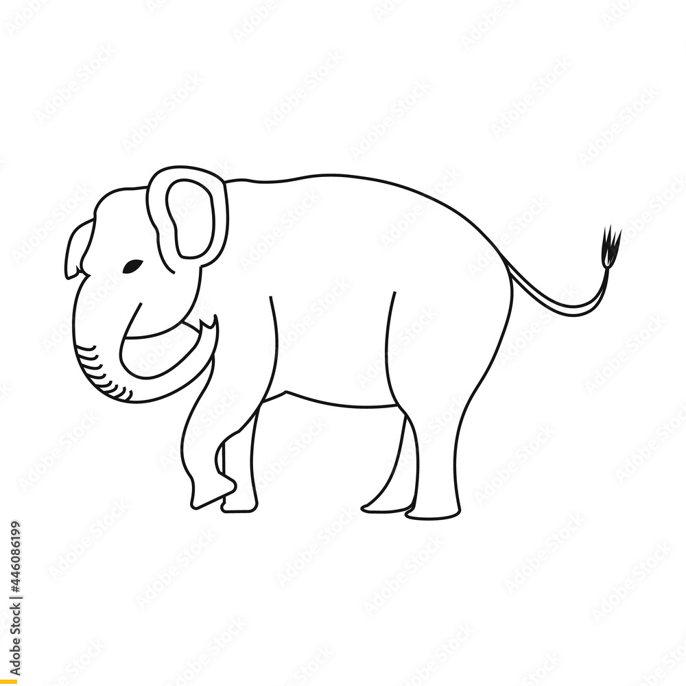 Elephant Line Art vector Logo Design for Business and Company Elephant Line Art vector Logo Design for Business and Company