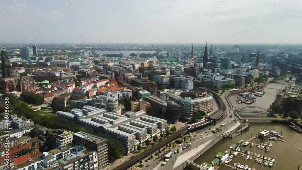 Aerial view on Hamburg Germany Aerial view on Hamburg Germany