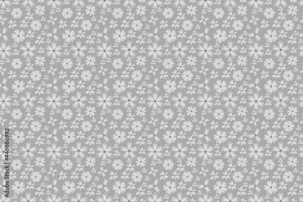 seamless pano raster pattern with white doodles flowers seamless pano raster pattern with white doodles flowers