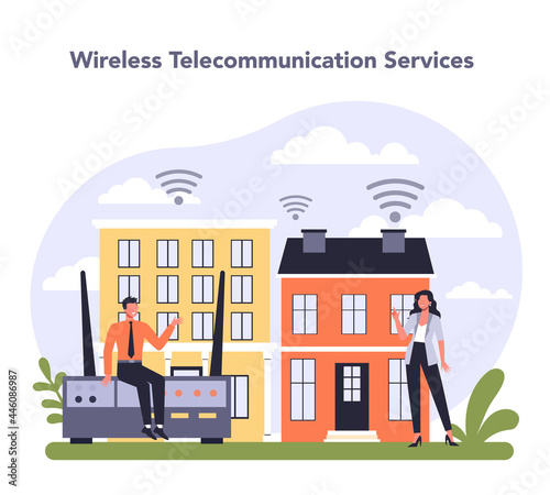 Internet telecommunication services sector of the economy
