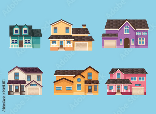 six fronts houses