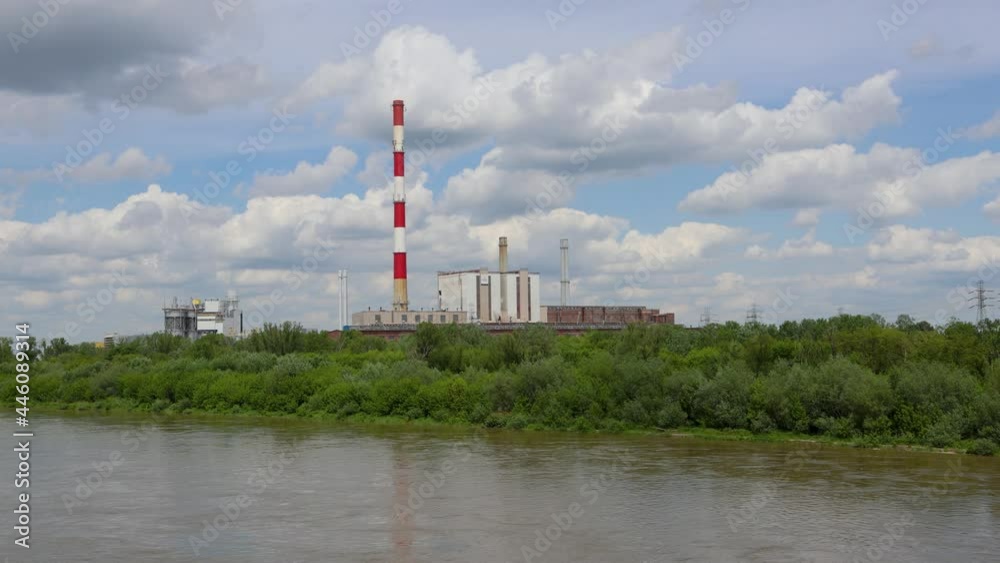 4k video of Elektrocieplownia Zeran, coal fired heat power station in Warsaw, Poland 4k video of Elektrocieplownia Zeran, coal fired heat power station in Warsaw, Poland