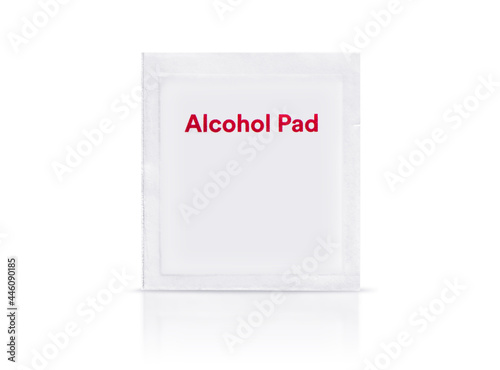 alcohol pads package mockup isolate Equipment of Rapid antigen test equipment kit set ,Mock up for packaging design concept photo