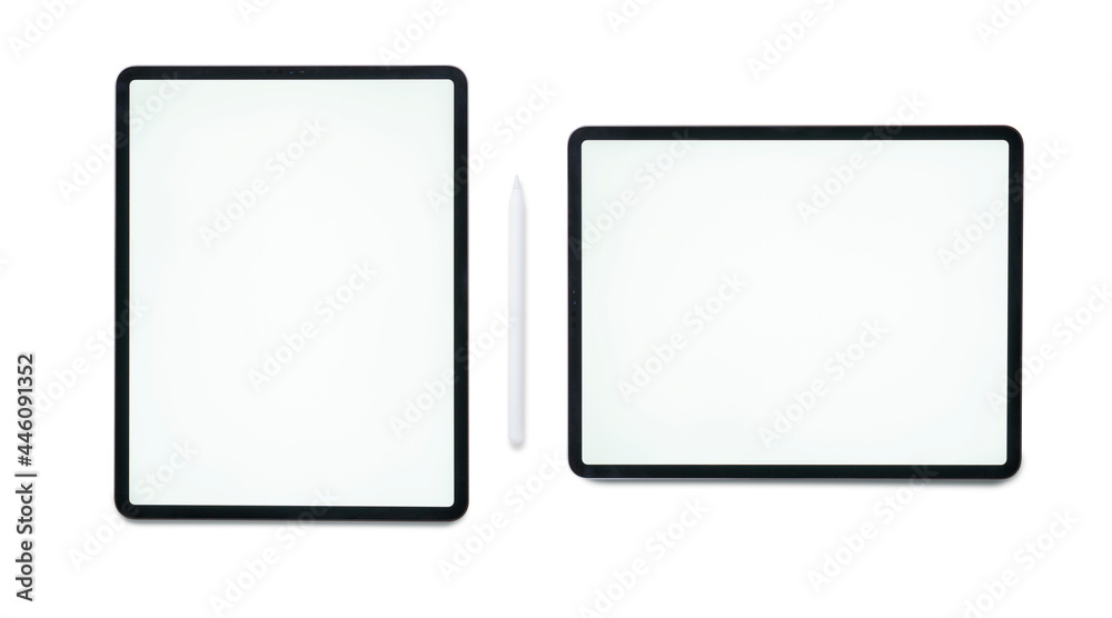 Top view digital display with blank screen. Top view digital display with blank screen.