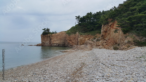 Obraz na płótnie 한국 연평도 바다 해변 w salonie