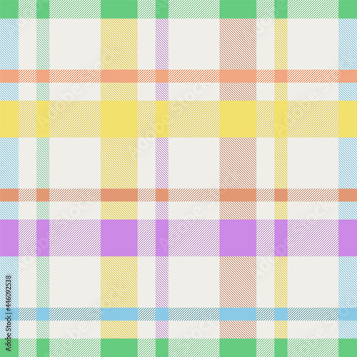 Bright color seamless textile pattern - multicolor geometric linear design. Vibrant striped repeatable background
