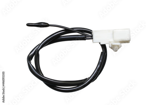 Cooler thermistor air temperature sensor cooler (with clipping path) isolated on white background photo
