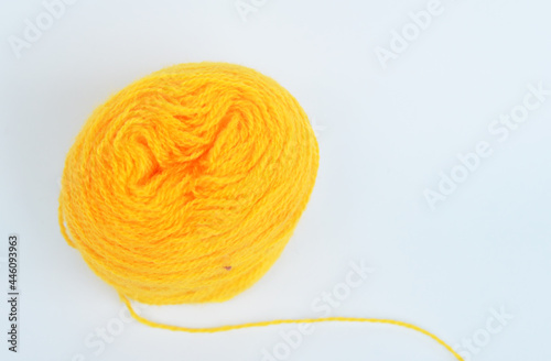 Roll of Rope isolated on color background