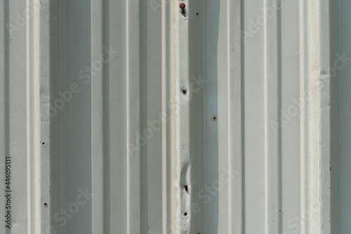 corrugated metal wall background 