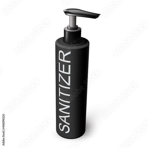 Vector illustration of sanitizer gel dispenser