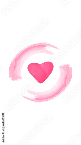watercolor instagram highlights heart