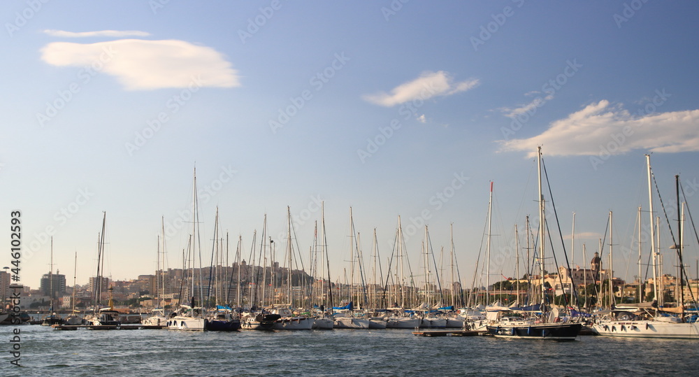 Cagliari vista dal porto di Marina di Bonaria - Su Siccu