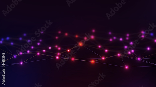 Abstract photo background contact communication Networking, data group connection, 3D illustration