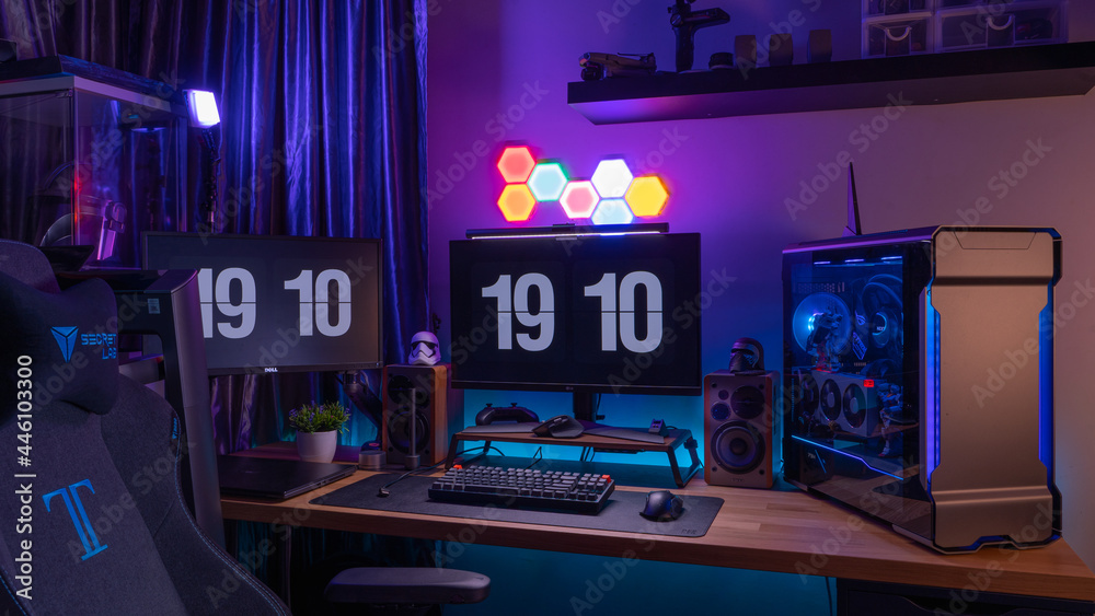 KL, MALAYSIA July 20th, 2021 A Work From Home Office Setup. HTPC