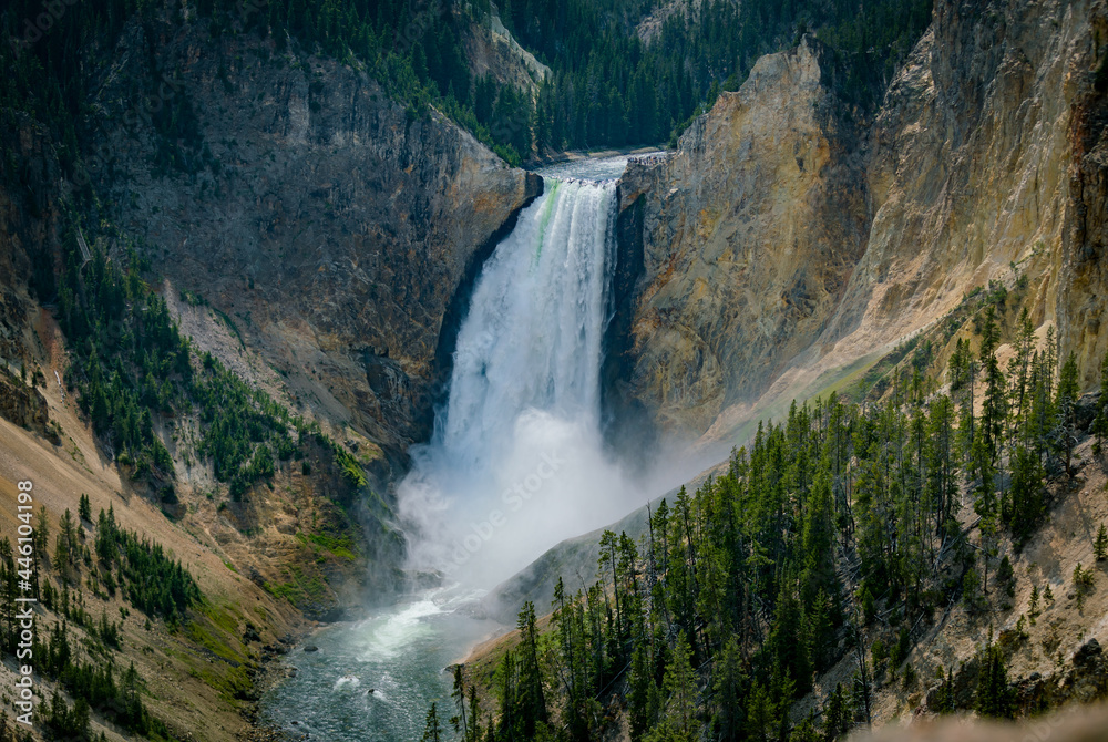 waterfall in the mountains