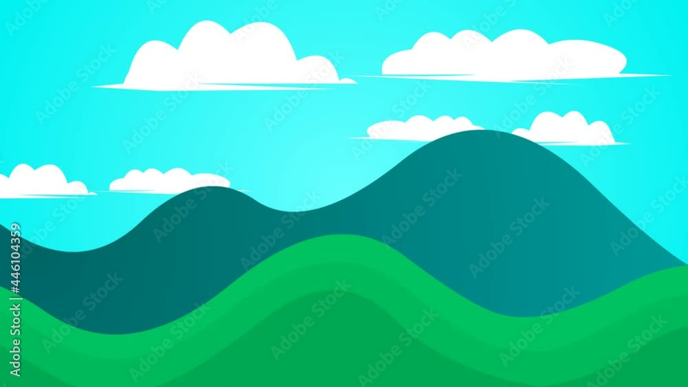Mountain, sky and cloud. Mountain, sky and cloud.