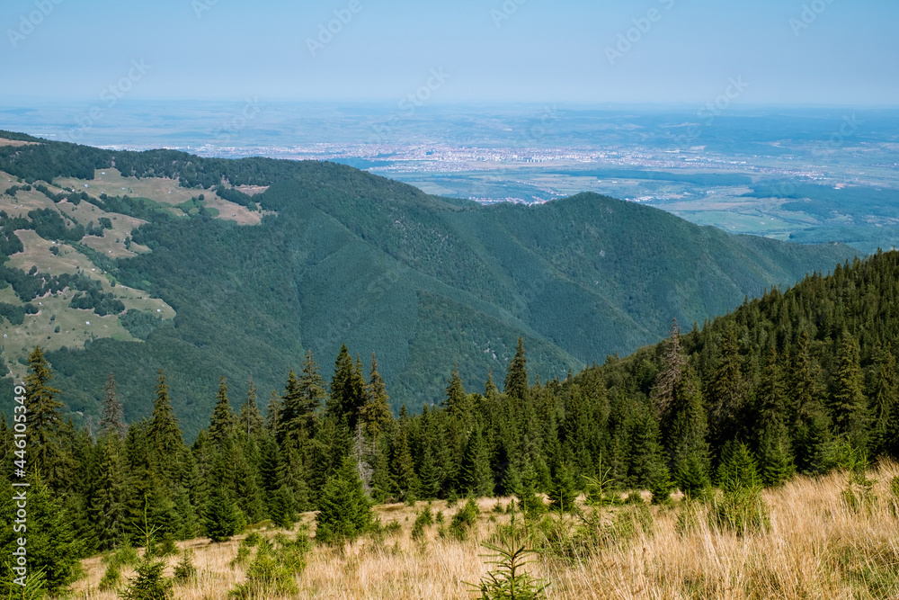 view from Cindrel mountains, Romania