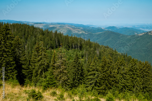 view from Cindrel mountains, Romania