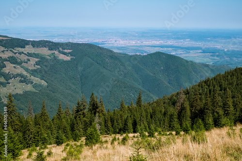 view from Cindrel mountains, Romania