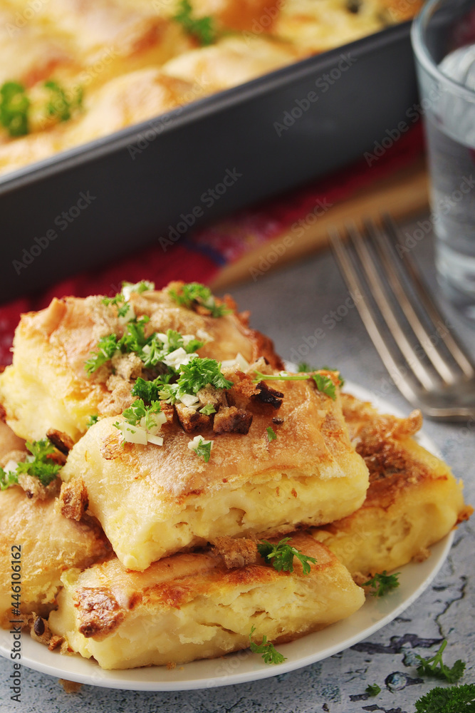 Zagorskie strukli, a national Croatian dish Zagorskie strukli, a national Croatian dish