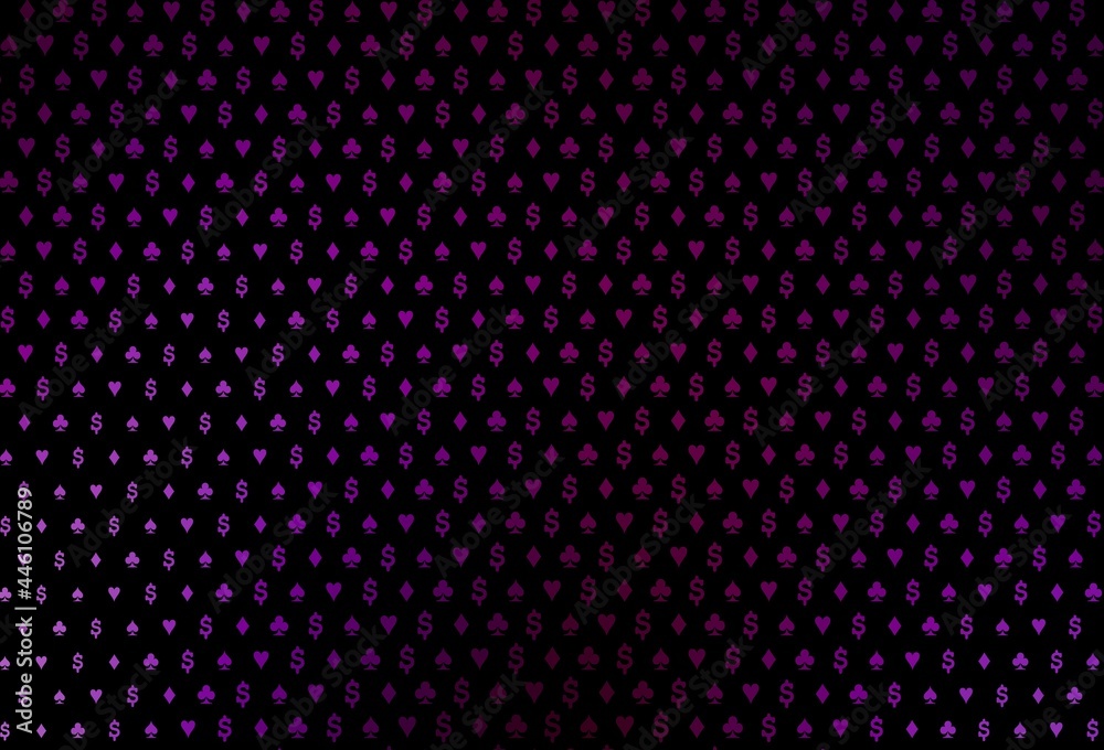 Dark purple vector layout with elements of cards. Dark purple vector layout with elements of cards.