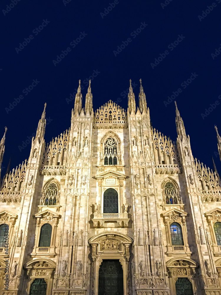 Italy, Milano in October: beautiful old Cafedral in the city center