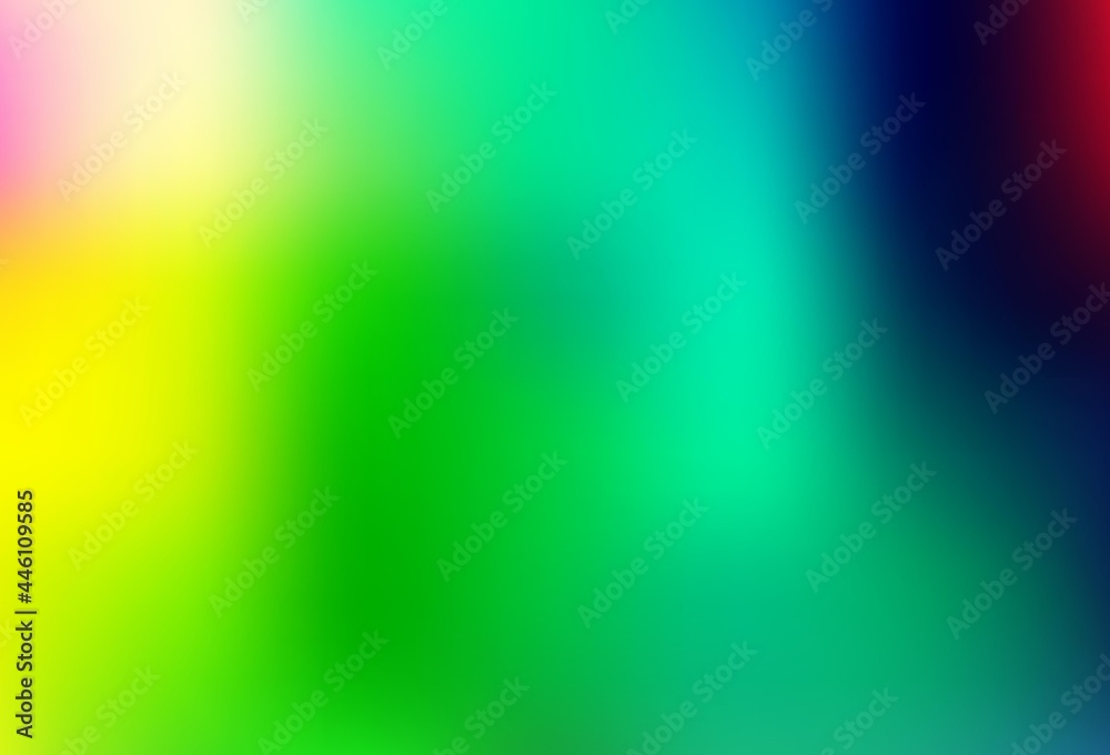 Fototapeta premium Light Multicolor, Rainbow vector blurred and colored template.
