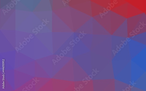 Light Blue, Red vector blurry triangle template.