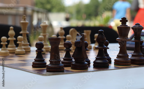 Playing Chess. Education, Communication. Games and participate in chess tournament. Two player strategy games. Since all over the board tournaments have been canceled