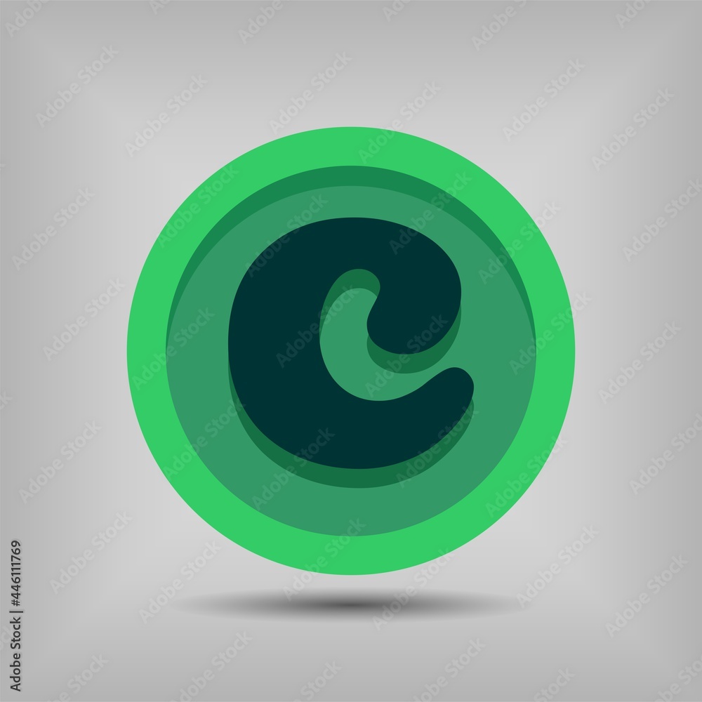 Letter font icon and logo template. New design and elegant typographic concept. Green Colour. File EPS. Letter font icon and logo template. New design and elegant typographic concept. Green Colour. File EPS.