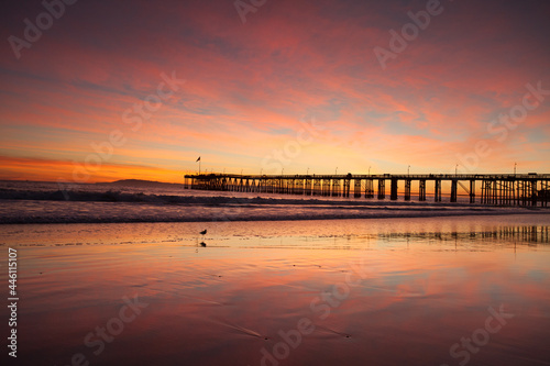 Spectacular California Coast Sunsets along the Beach and Harbors
