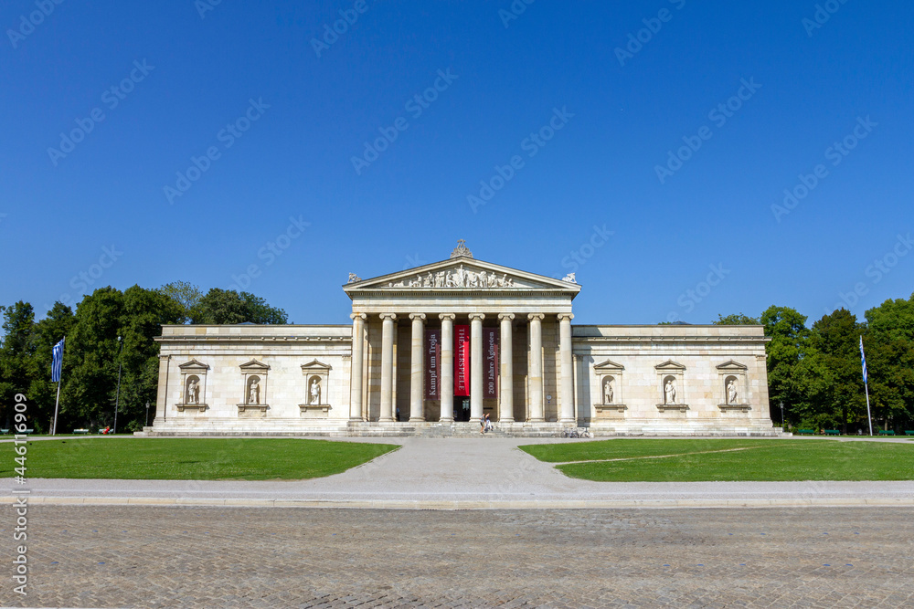 The Glyptothek building in Munich, Germany