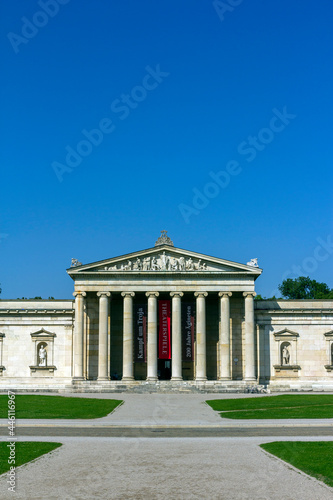 The Glyptothek building in Munich, Germany