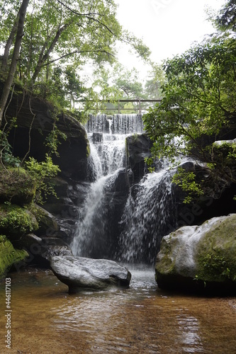 waterfall in the mountains