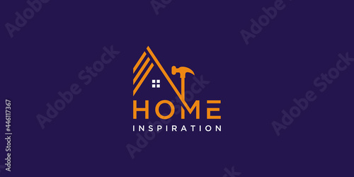 Home roofing logo design inspiration