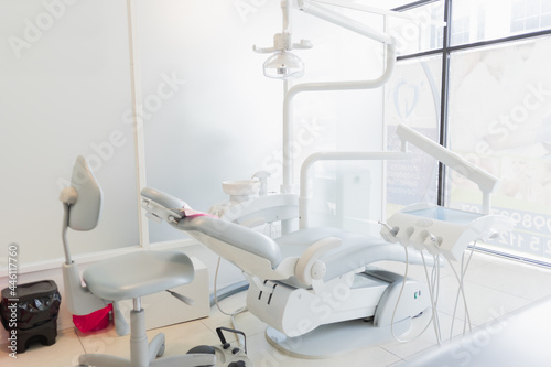 Dental clinic with all the necessary utensils for dental procedures.