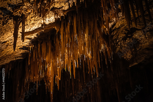 Interior of Mendukilo cave in Navarra photo